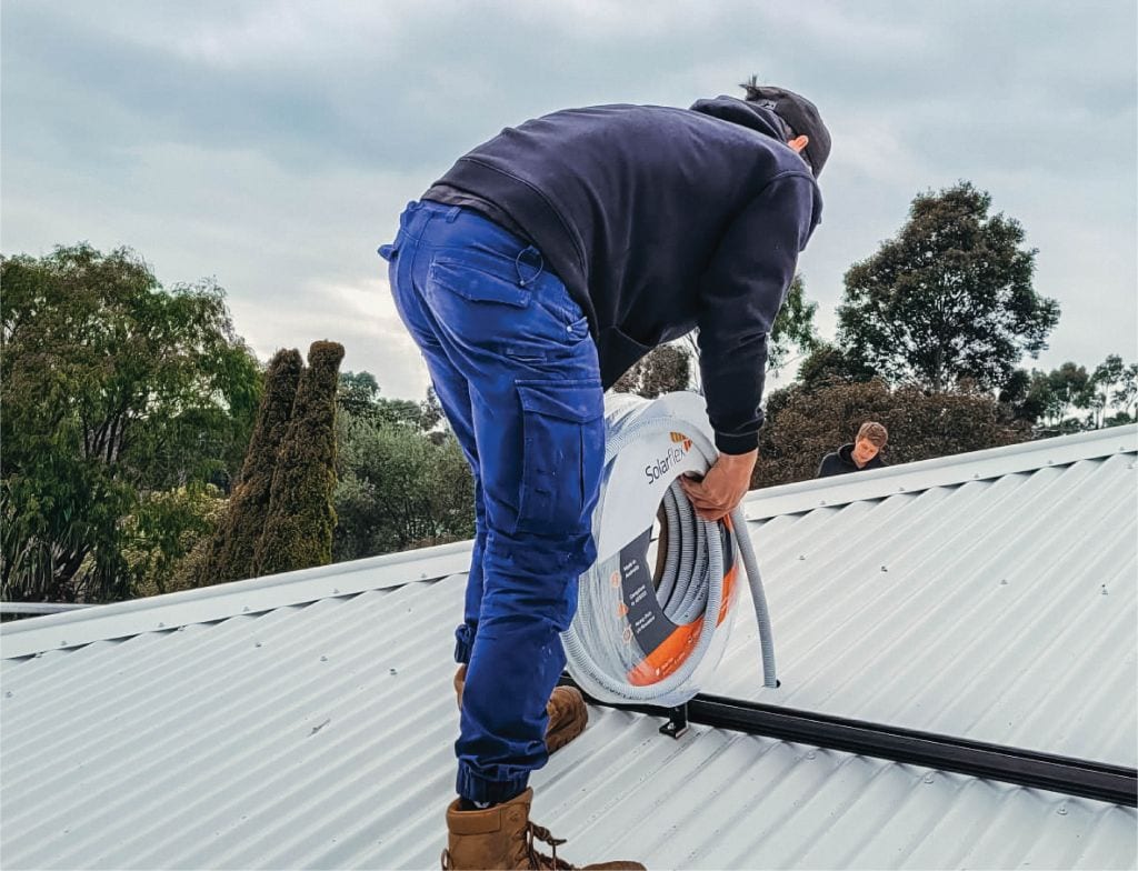 Solarflex 25mm HD UV Prewired Conduit 2 X 4mm +E (60mt)