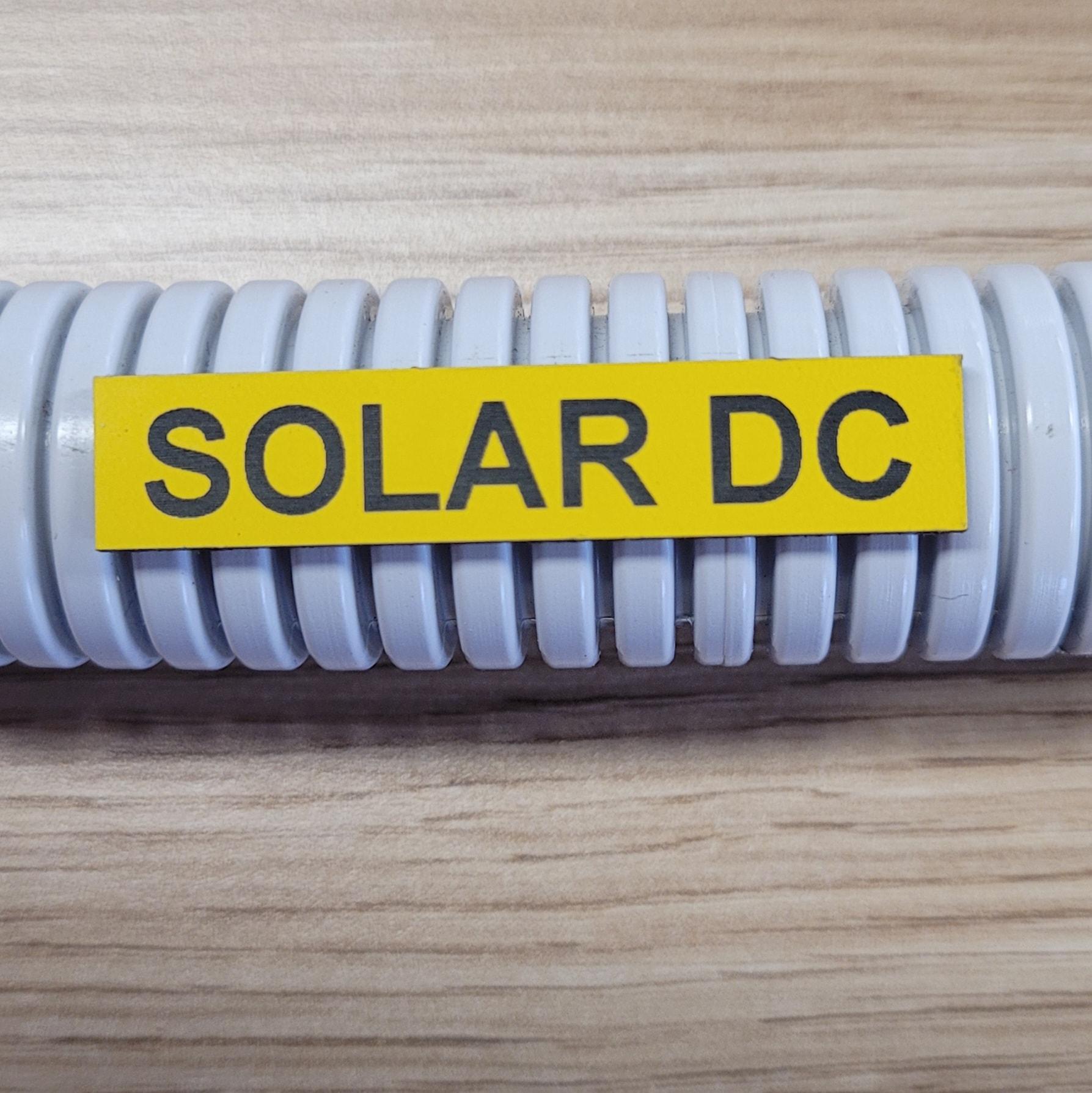 Solar DC Label - PV Connections