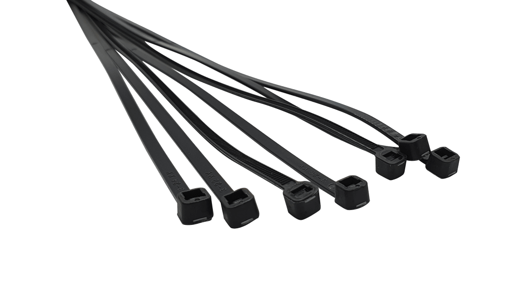 300 X 4.8mm Black Nylon Cable Ties PV Connections