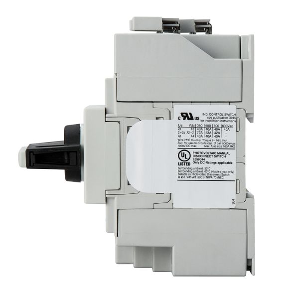 Din Mount DC Isolator Switch 1500V 40A