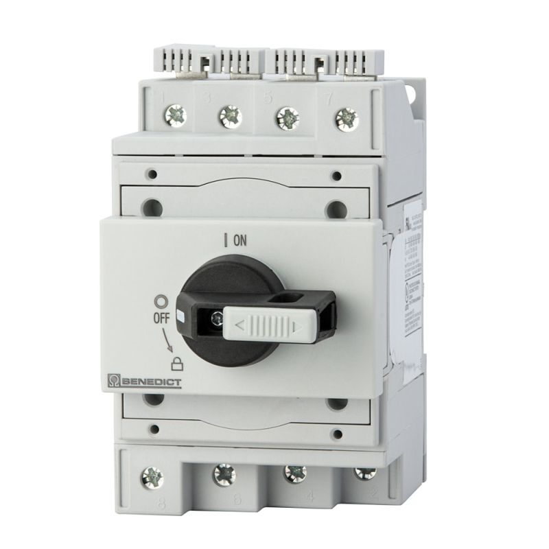 Din Mount DC Isolator Switch 1500V 55A - PV Connections