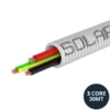 Solarflex 25mm UV-resistant conduit with 2 core 4mm portable solar panel extension cable, 30 meters