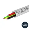 Solarflex cable 25mm heavy-duty pre-wired conduit with 2 core 4mm solar panel cable, 60 meters