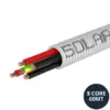 Durable Heavy-duty 60m Solarflex 25mm pre-wired conduit, UV-resistant with 4-core 4mm DC solar cable