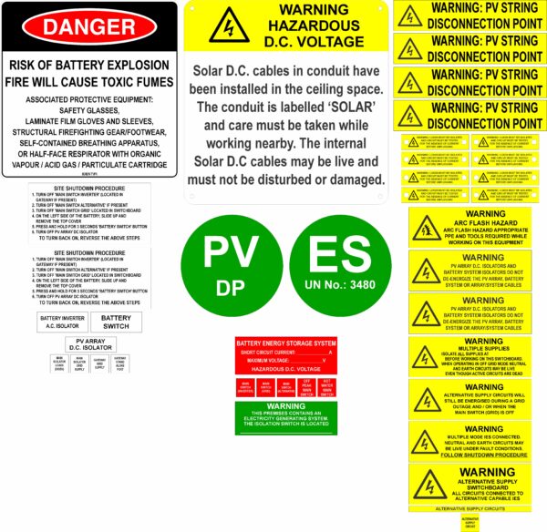 Sigenergy Three Phase Label Kit