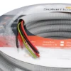 Solarflex 32mm HD UV pre-wired conduit 30m with 6-core 4mm cable for easy solar panel installation.