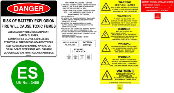 SigEnergy Label Kit- AC Coupled