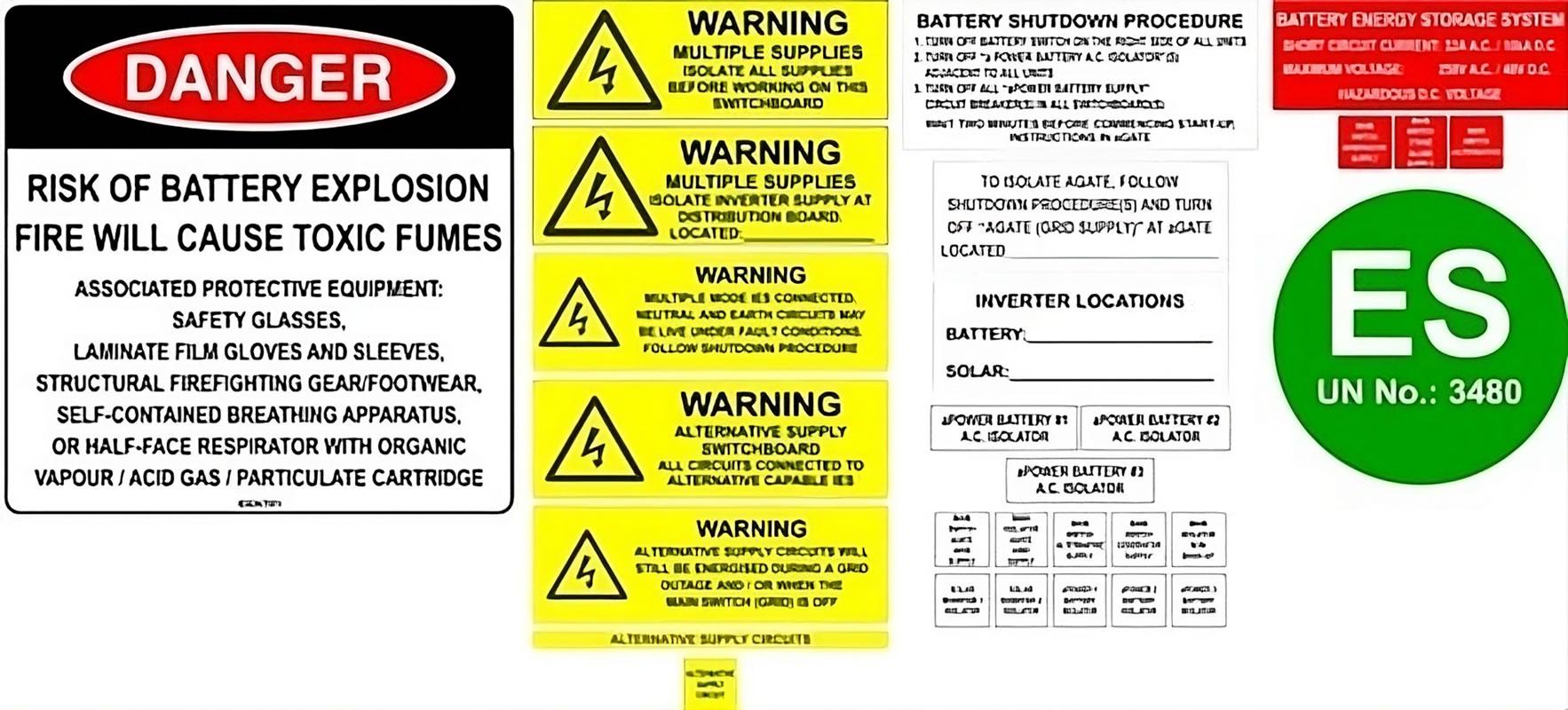 Battery Storage System Label Kit – FranklinWH