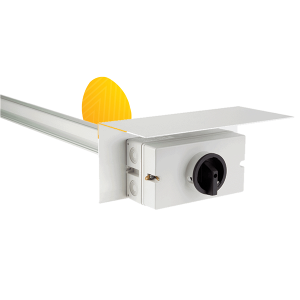 DC Isolator Weathershield - Aluminium - Powdercoat Black