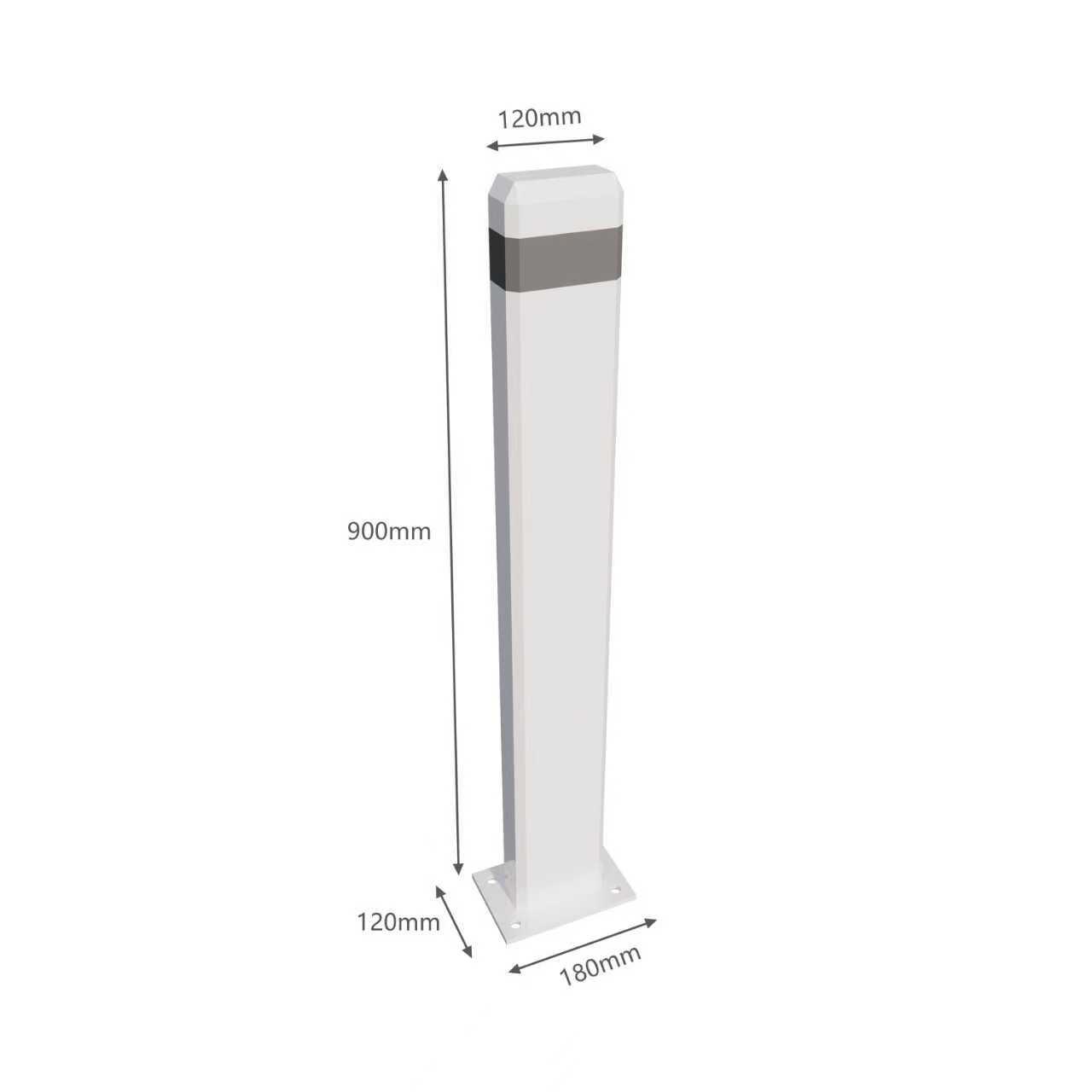 Steel Bollard Surface Mount – Rectangle