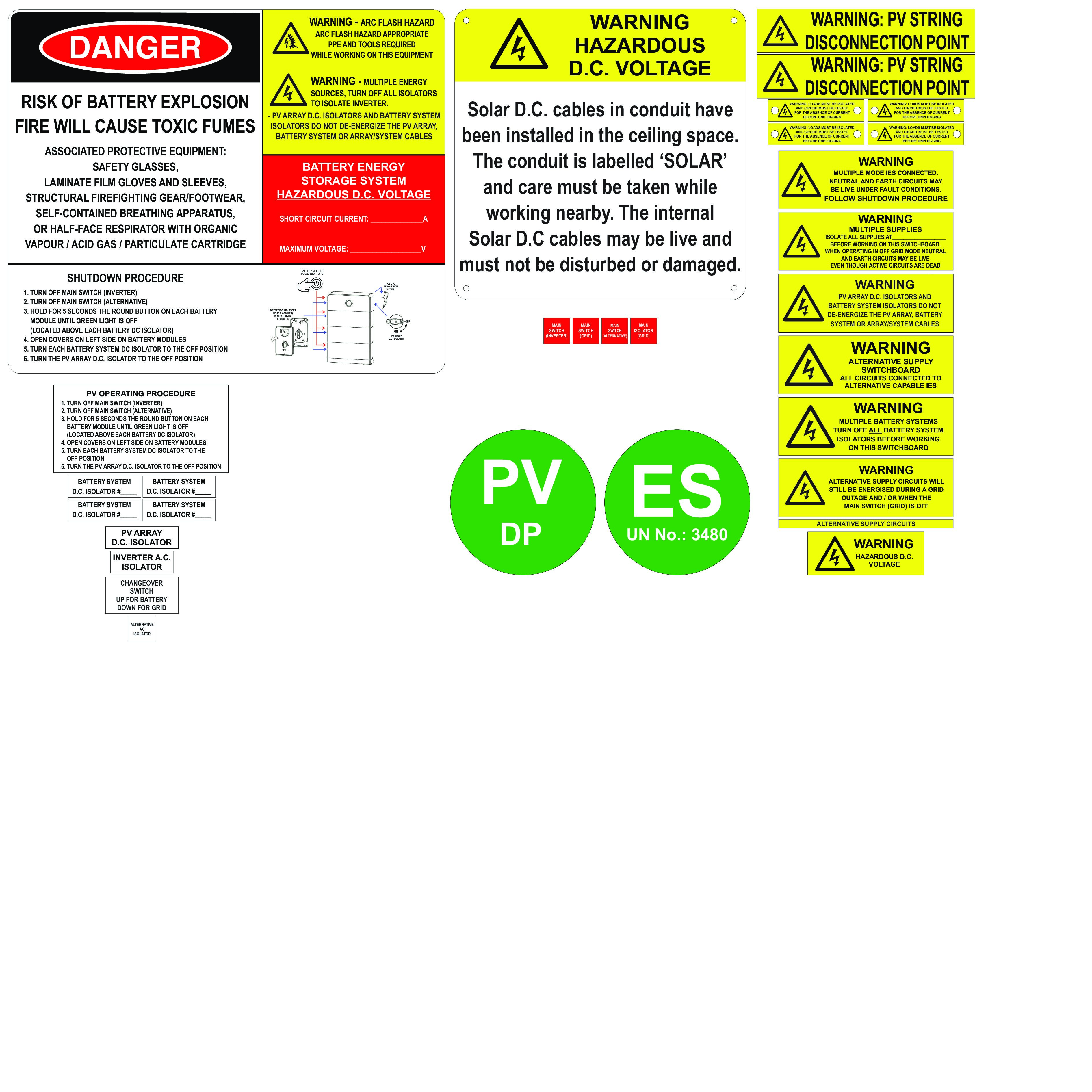 GoodWe ESA DC Coupled Kit With Plaque